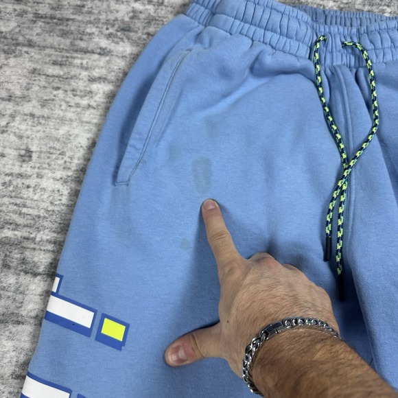 Air Jordan Sport DNA Fleece Joggers Men's Size Small Blue Fleece Trousers - Picture 7 of 10